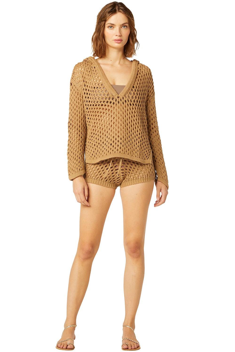 RESORTWEAR Shamani Hoodie Mocha im Angebot