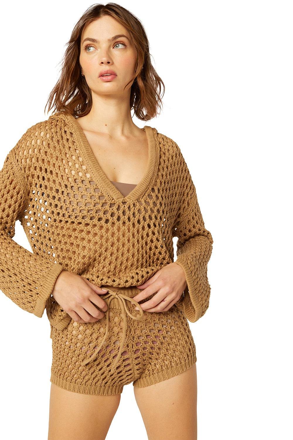RESORTWEAR Shamani Hoodie Mocha im Angebot