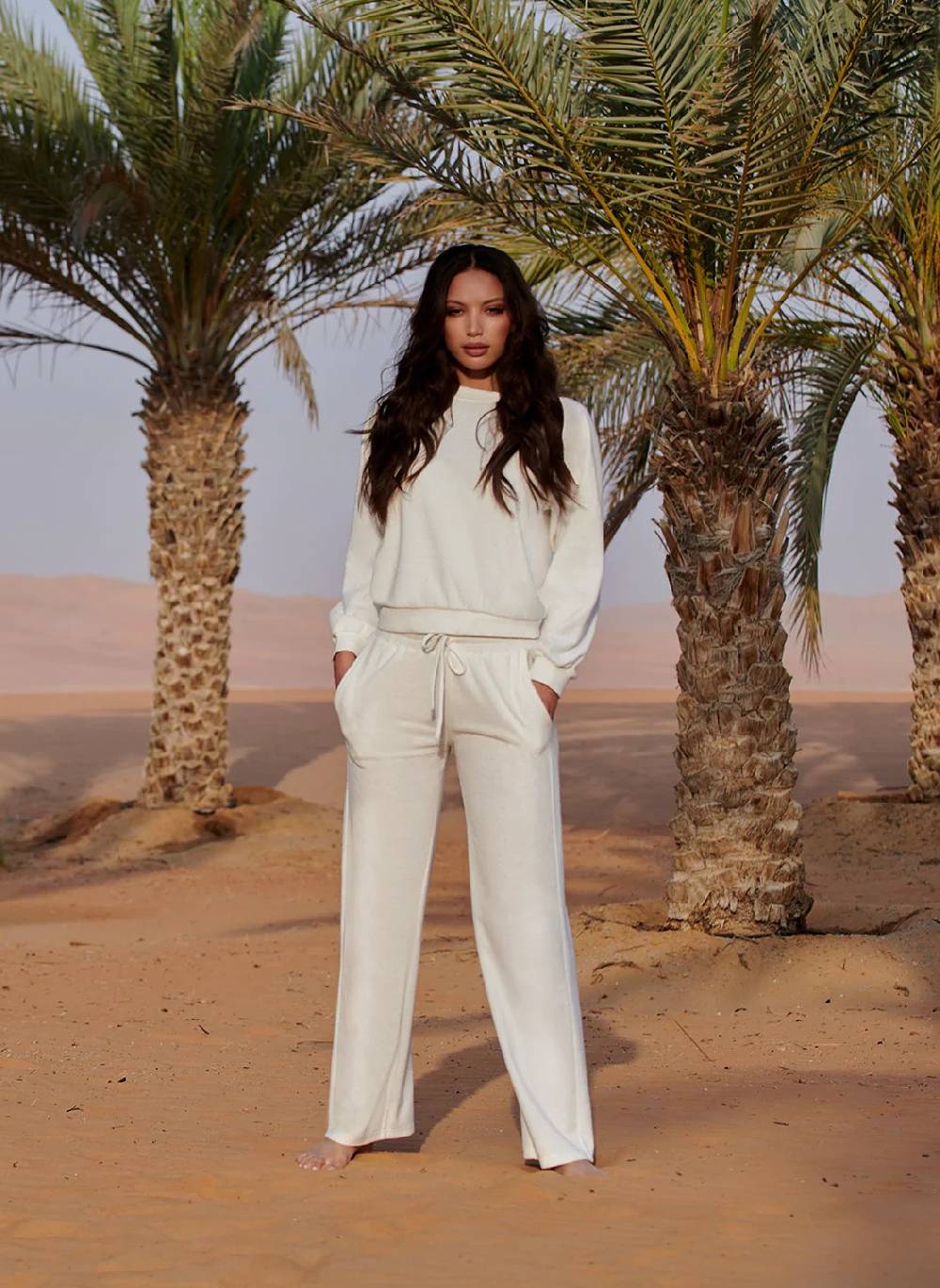 RESORTWEAR Betty Hose White Fabrikverkauf