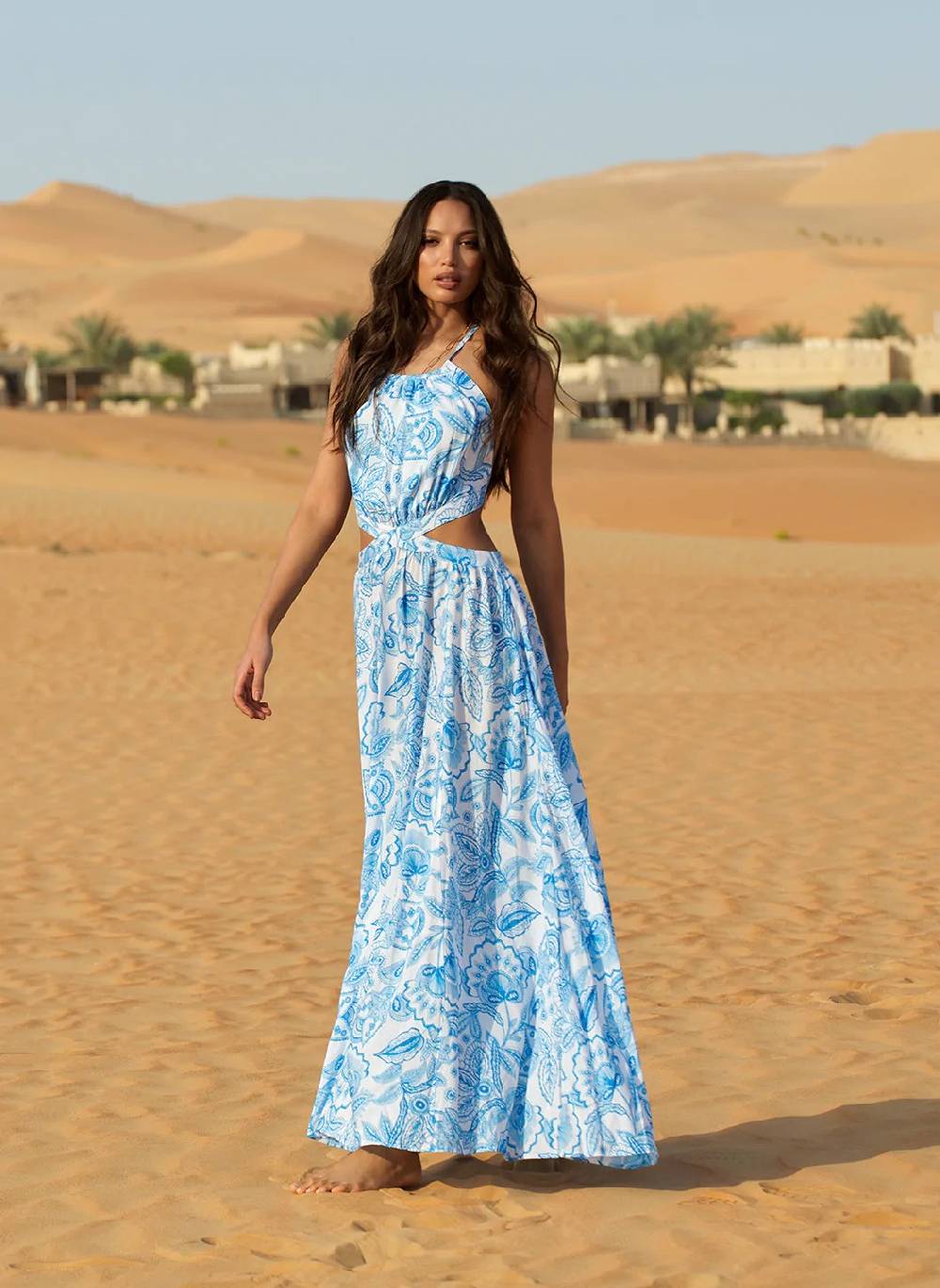NEUHEITEN Arabella Maxikleid Ceramic Blitzverkäufe