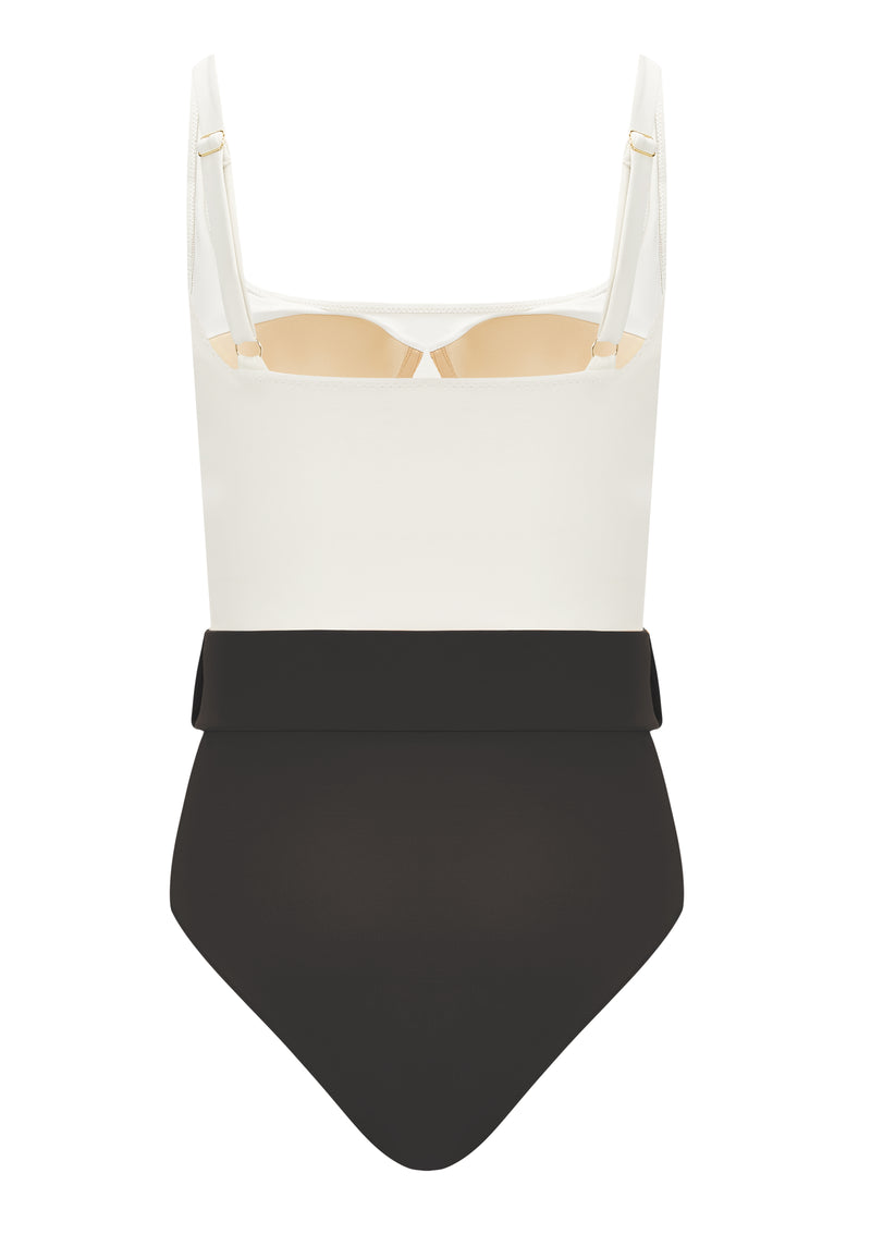 NEUHEITEN Cassandra Badeanzug Black/Creme Schlussverkauf