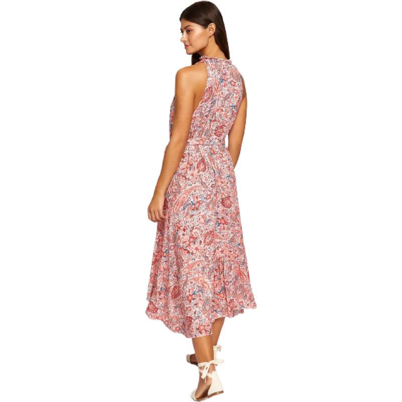NEUHEITEN Coral Paisley Midikleid Online