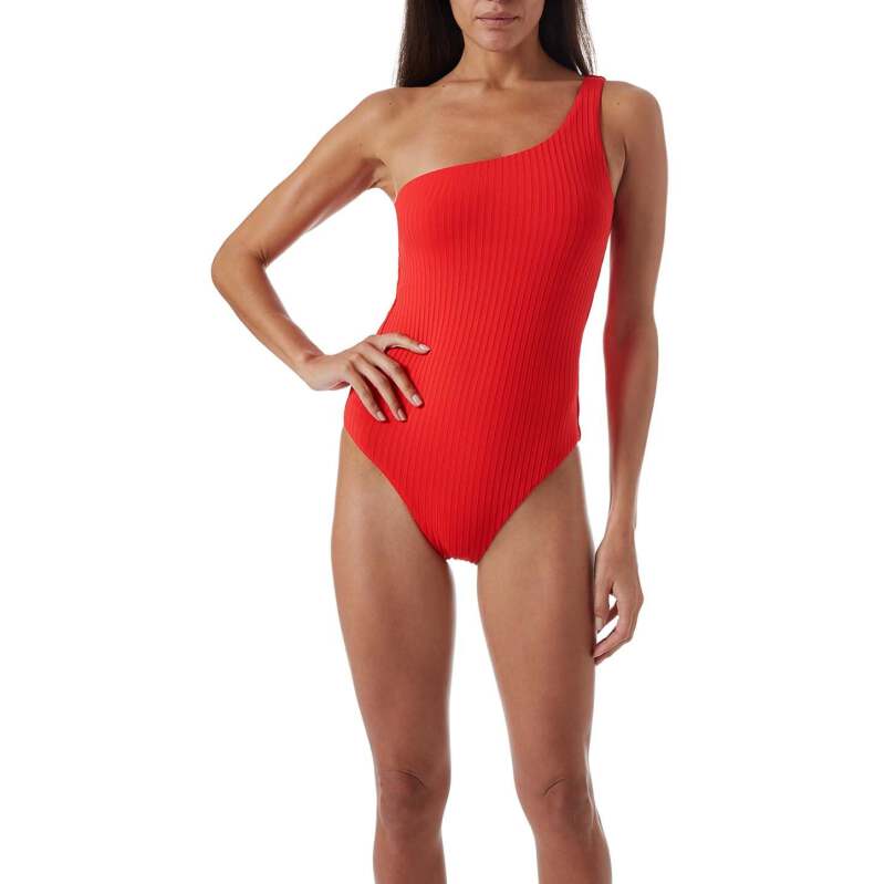 NEUHEITEN Palermo Padded Badeanzug Red Ribbed Verkauf