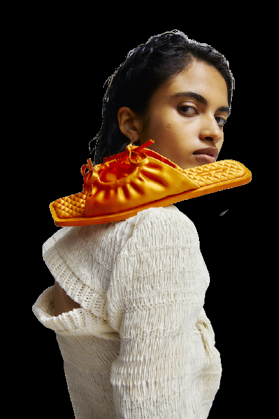ACCESSOIRES Adele Sandale Orange Rabatt