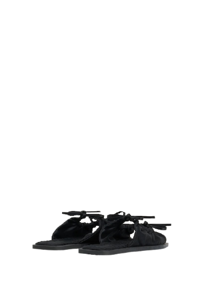 ACCESSOIRES Adele Sandale Schwarz Blitzverkäufe