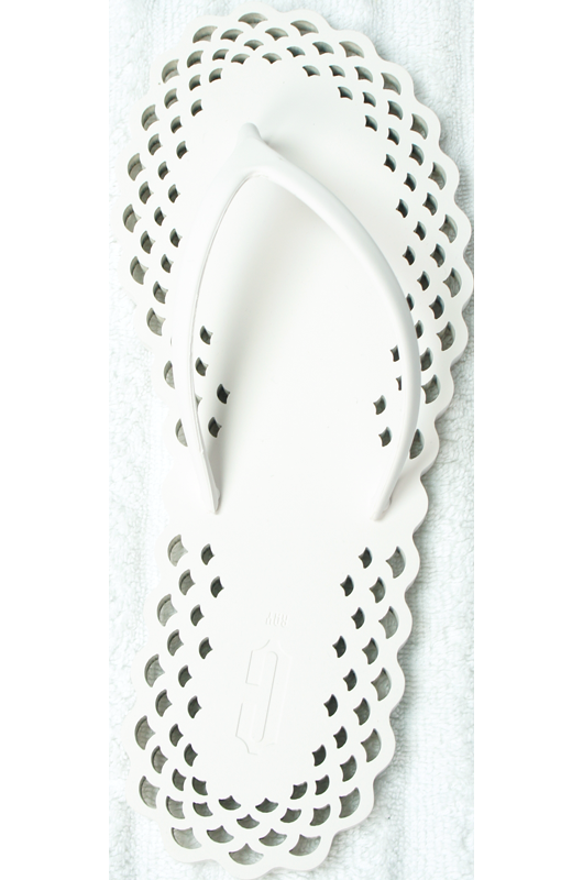 ACCESSOIRES Doily Flipflop Weiß Outlet