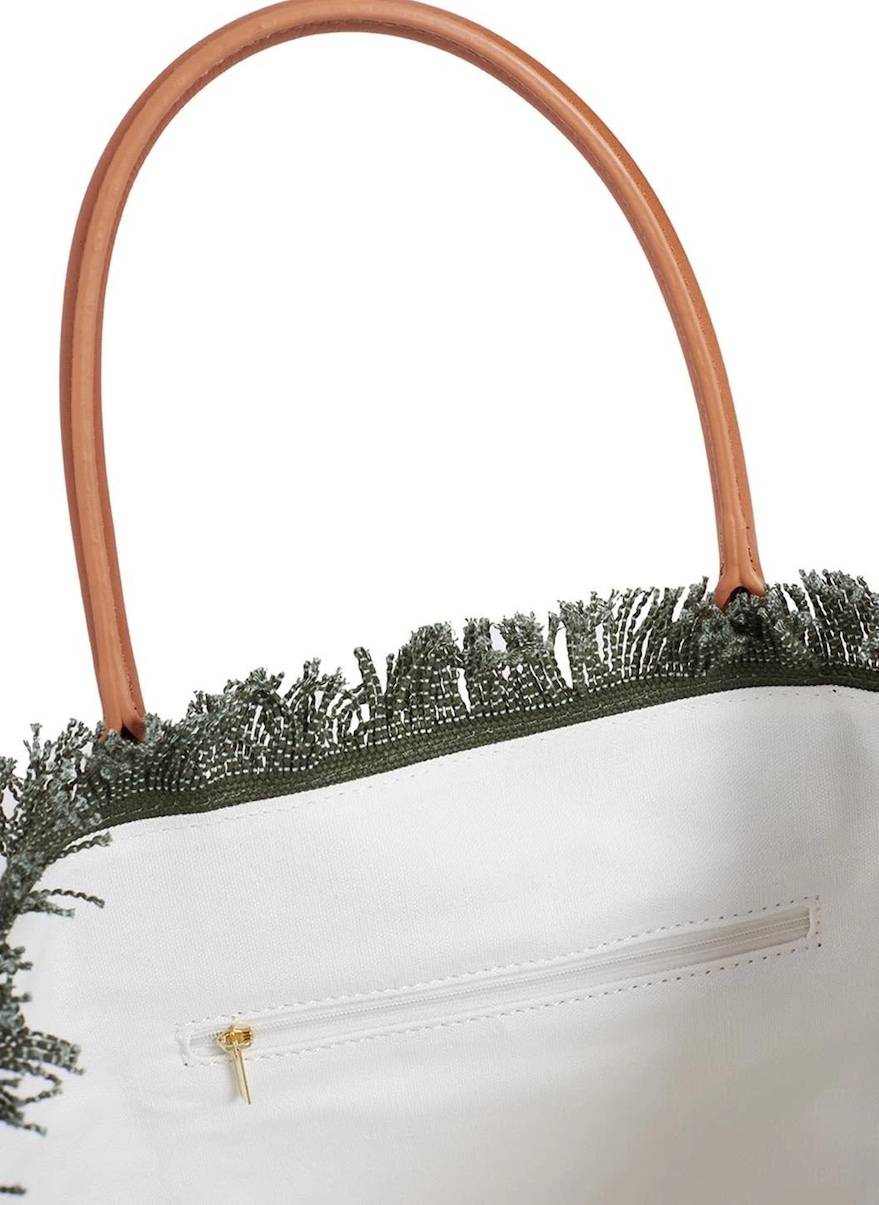 ACCESSOIRES Cap Ferrat Tote Olive Meist gekauft