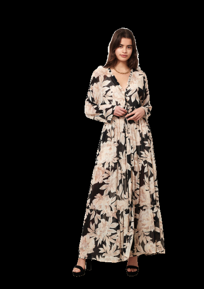 NEUHEITEN Talia Kleid Belikka Schwarz Fabrikverkauf