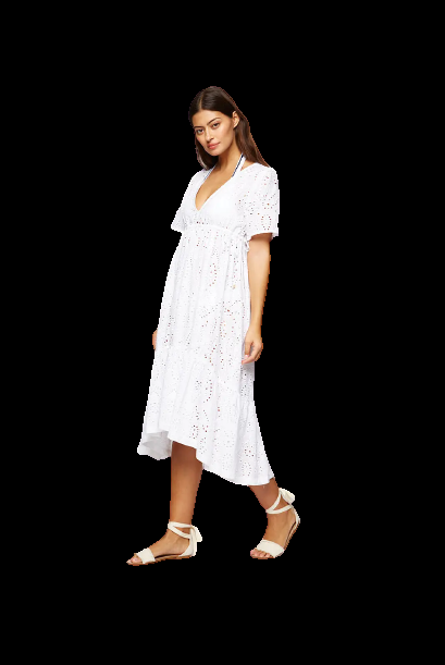 NEUHEITEN Island White Midi Tunika Günstiger Verkauf