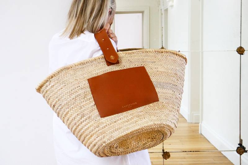 ACCESSOIRES Tulum Korbtasche Cognac Schlussverkauf