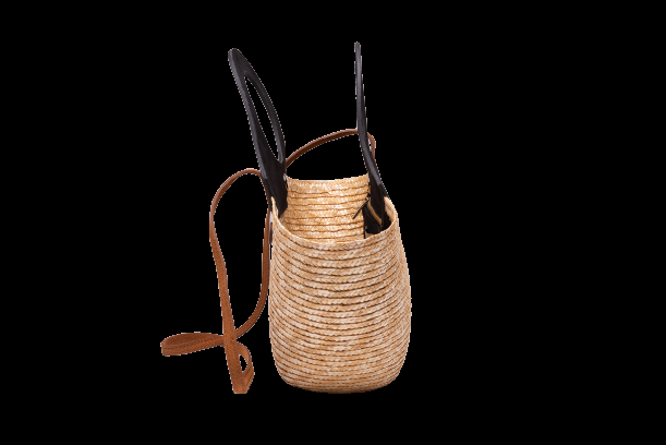 ACCESSOIRES Mini Tote Natur/Schwarz Hotsell
