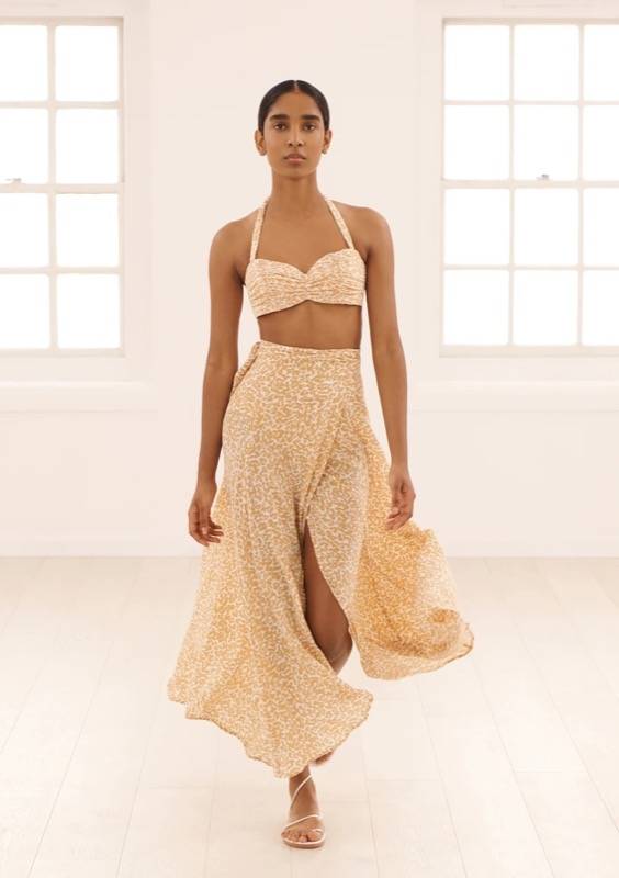 RESORTWEAR Milu Wickelrock Dotty Sand Schlussverkauf