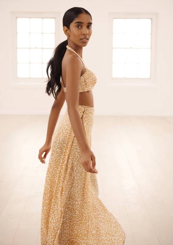RESORTWEAR Milu Wickelrock Dotty Sand Schlussverkauf