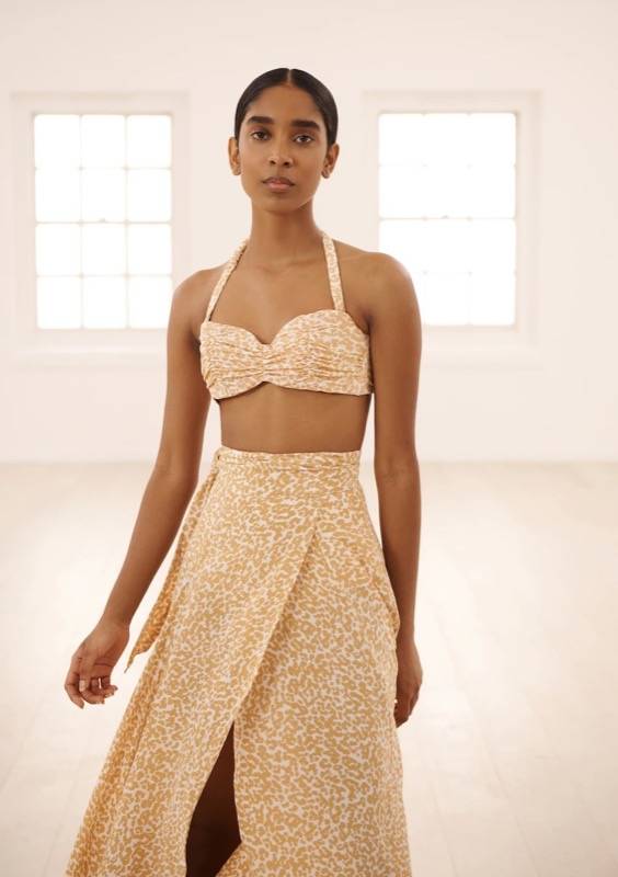 RESORTWEAR Milu Wickelrock Dotty Sand Schlussverkauf