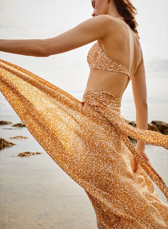 RESORTWEAR Milu Wickelrock Dotty Sand Schlussverkauf