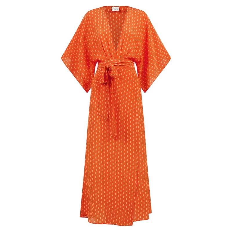 RESORTWEAR Modica Wickelkleid aus Seide Begrenztes Angebot