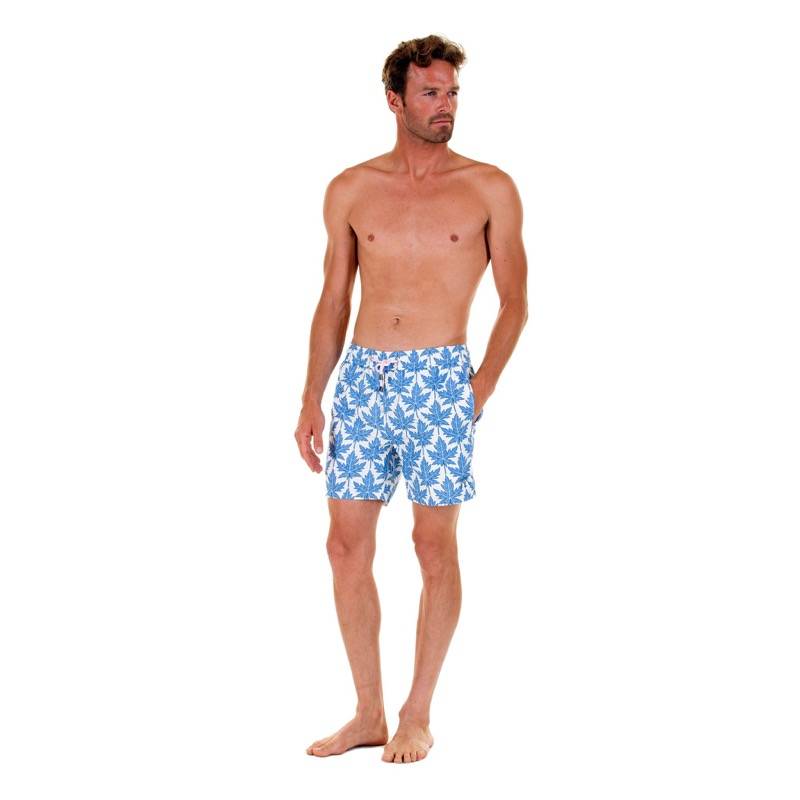 HERREN Badehose Papaya blau Auslauf