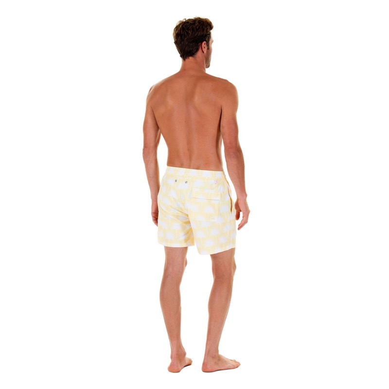 HERREN Badehose Palme in gelb Verkauf