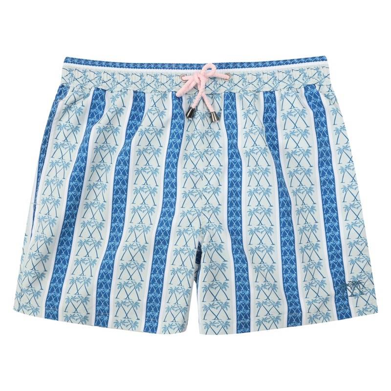 HERREN Badehose mit Streifen in blau