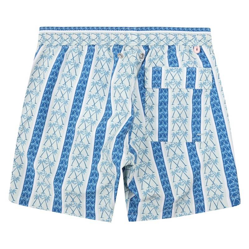 HERREN Badehose mit Streifen in blau Online