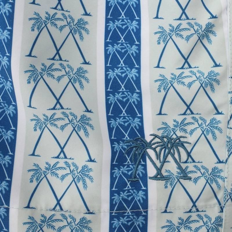 HERREN Badehose mit Streifen in blau Online