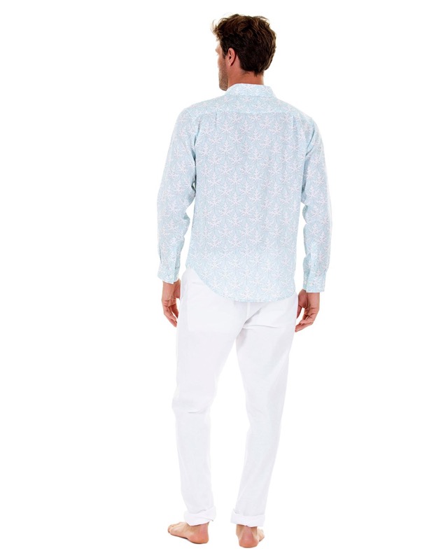 HERREN Leinenhemd Papaya grau Outlet