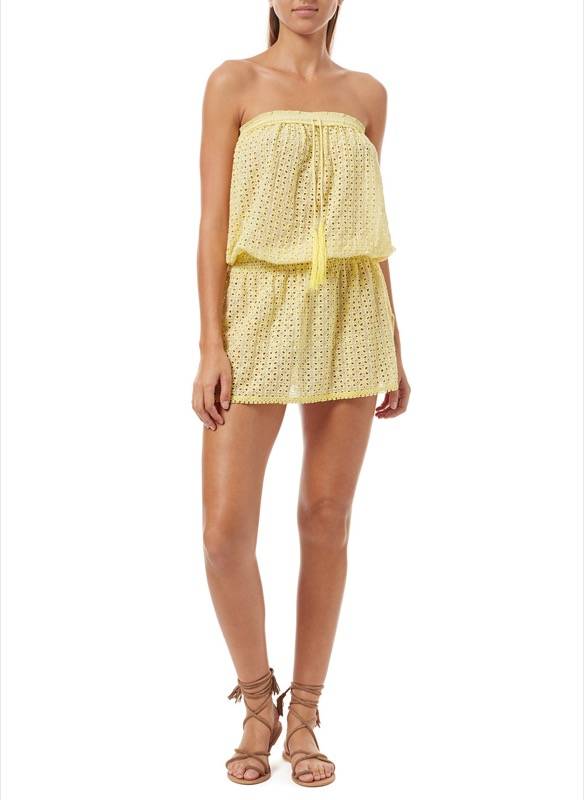 RESORTWEAR Adela Bandeau Kleid in gelb Outlet