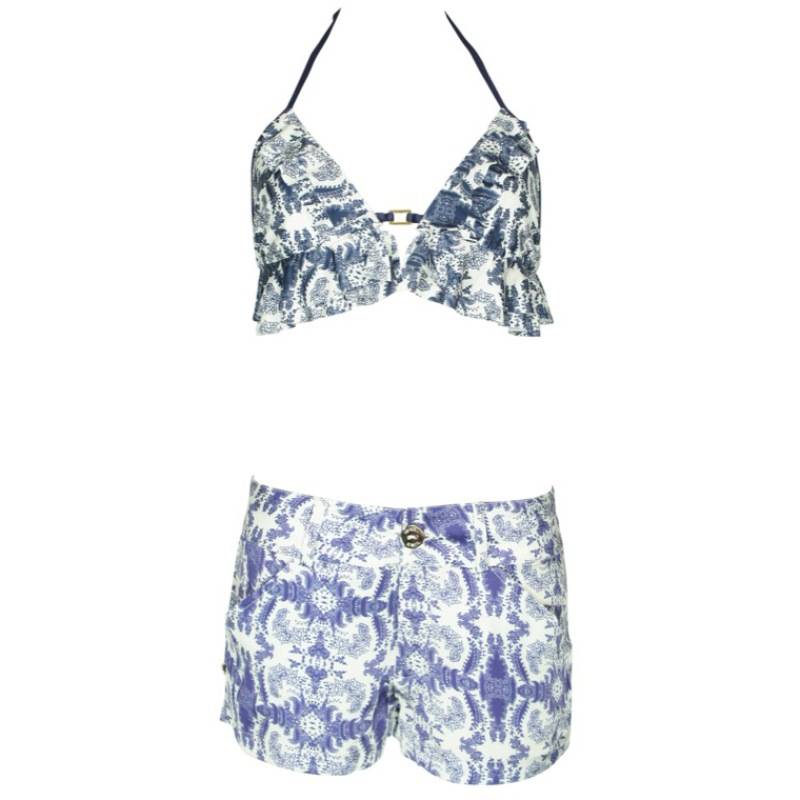 RESORTWEAR Maria Luisa Short aus Seide Super Rabatt