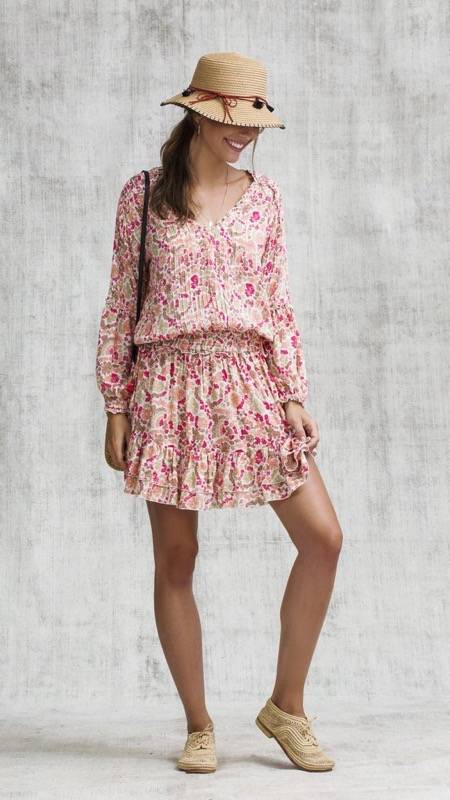 SALE Ilona Minikleid in Pink Yvonne 50% Rabatt mit kostenlosem Versand