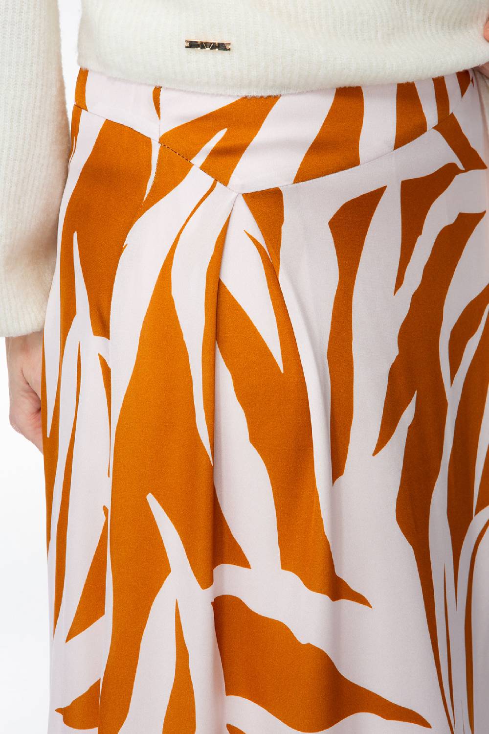 IVI GmbH PALM LEAF AMBER Seidenrock mit Print Online