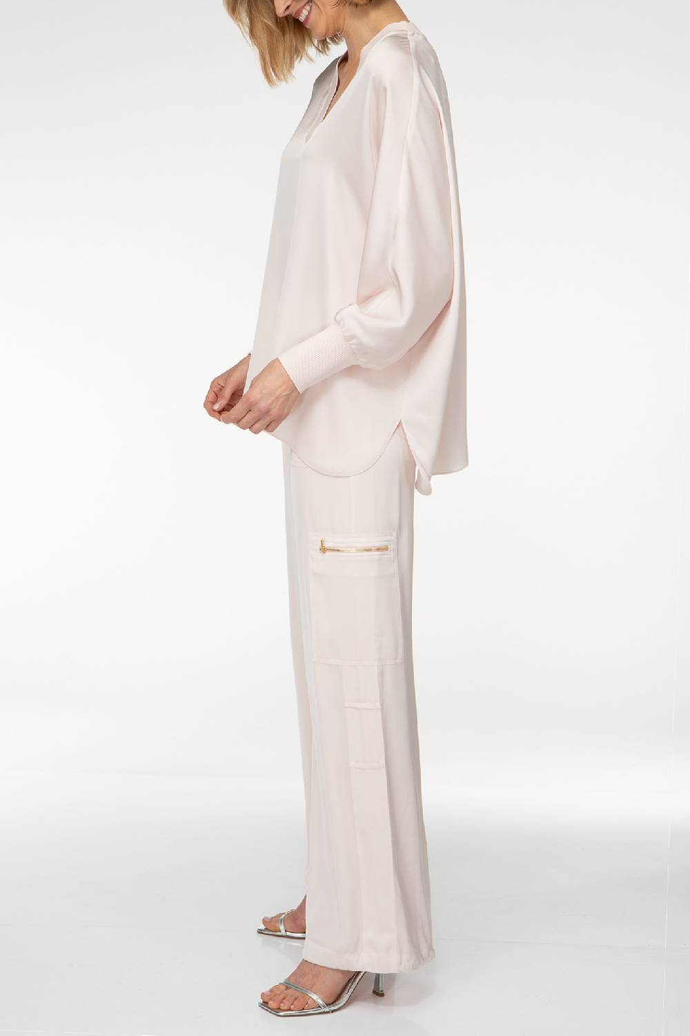 IVI GmbH SOLID SILK Tunika rosé Auslauf