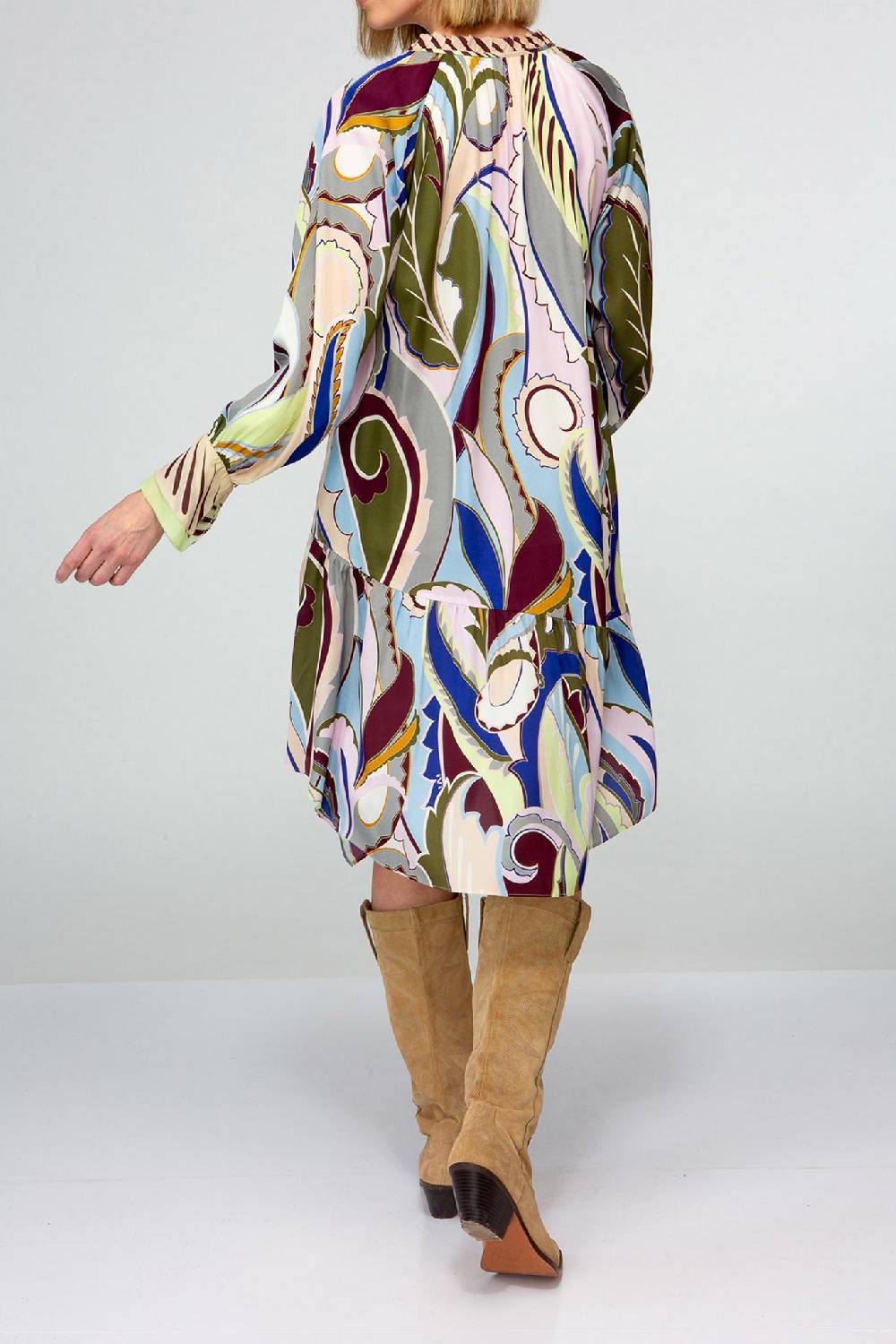 IVI GmbH LAS VEGAS Seidenkleid mit asymmetrischem Saum Hotsell