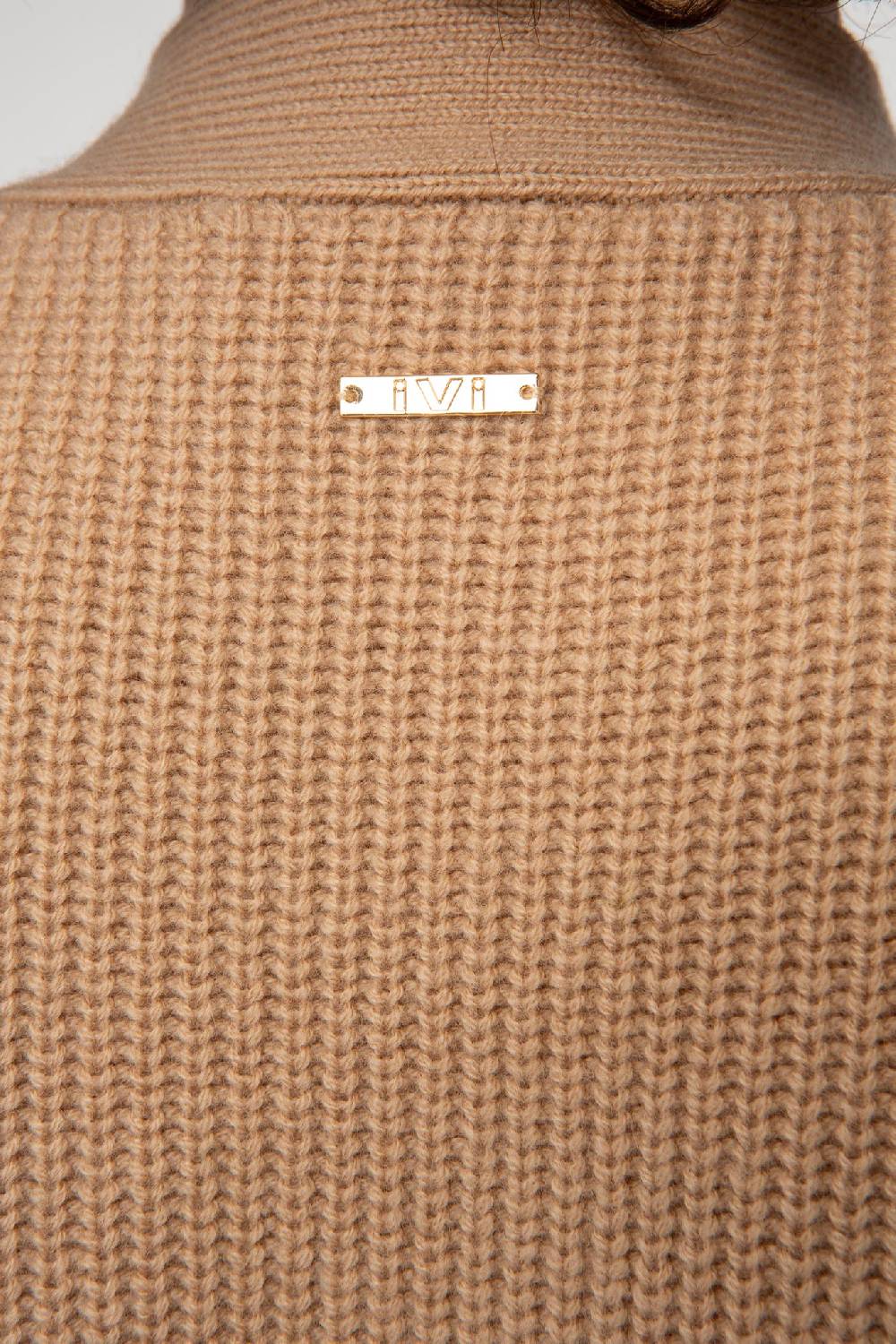 IVI GmbH SOLID KNIT Kleid im Struktur-Mix camel Online