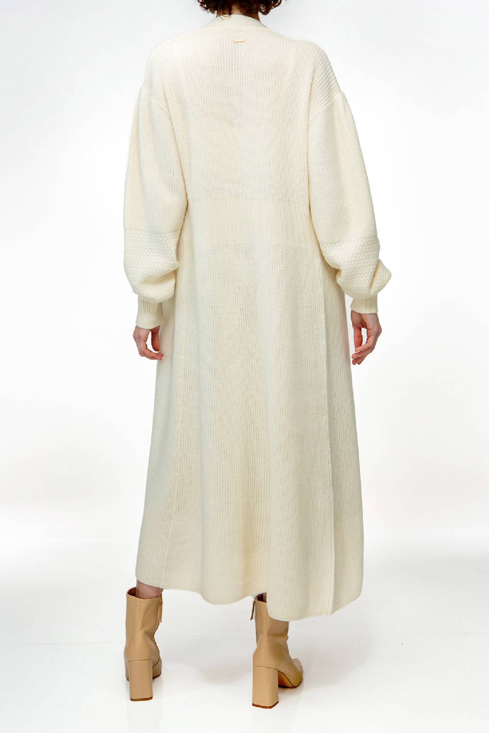 IVI GmbH SOLID KNIT Kleid im Struktur-Mix weiß Outlet
