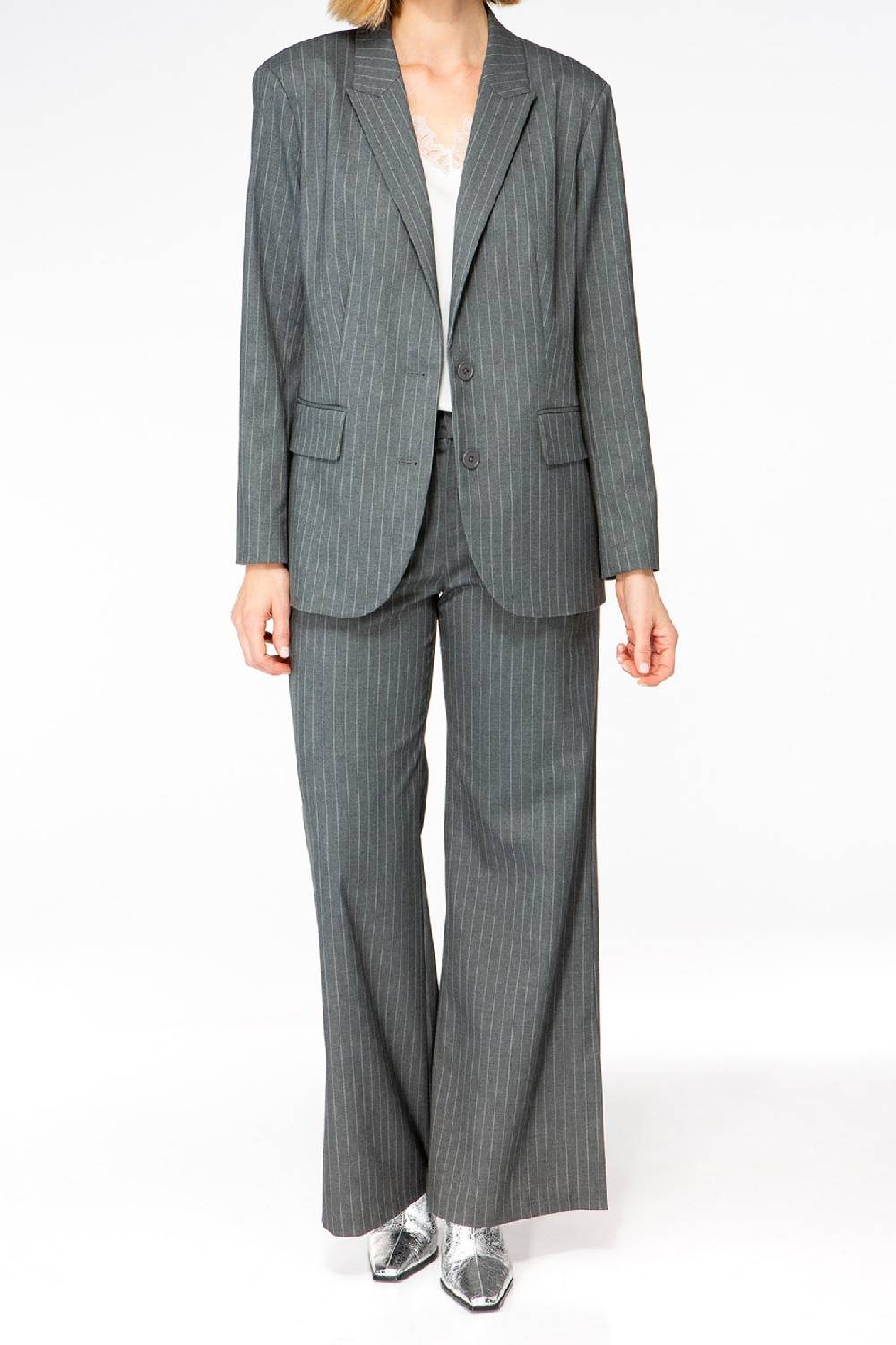 IVI GmbH PINSTRIPE Klassischer Blazer graphit Bis zu 50% Rabatt