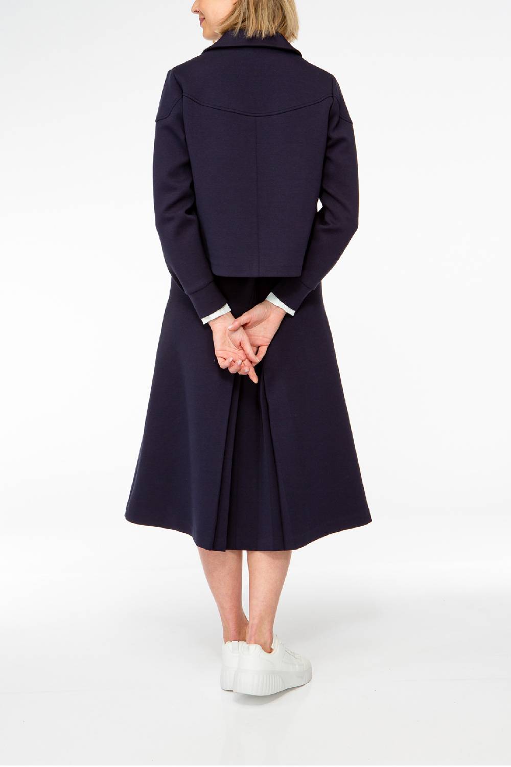 IVI GmbH SOLID JERSEY Kurze Jacke im Boxy Fit navy Online