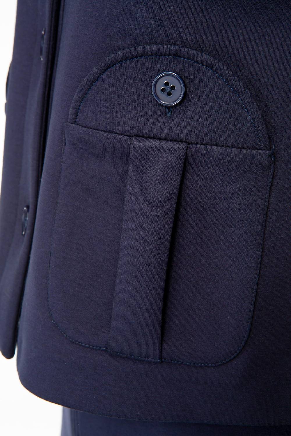 IVI GmbH SOLID JERSEY Kurze Jacke im Boxy Fit navy Online