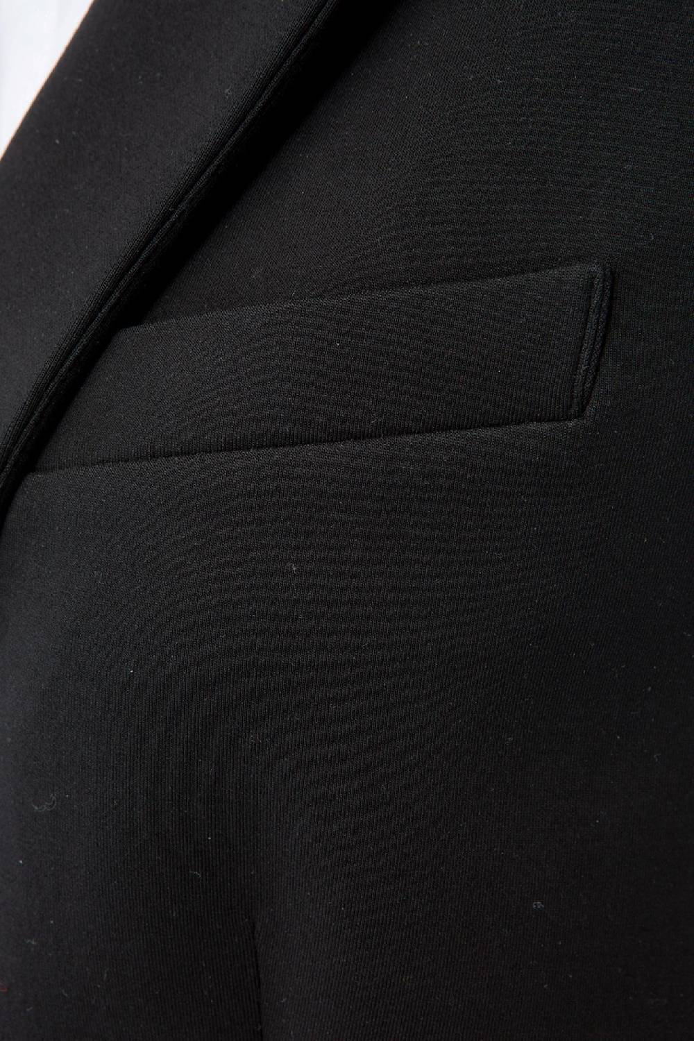 IVI GmbH SOLID JERSEY Weste mit Reverskragen schwarz Vierteljährliche Förderung