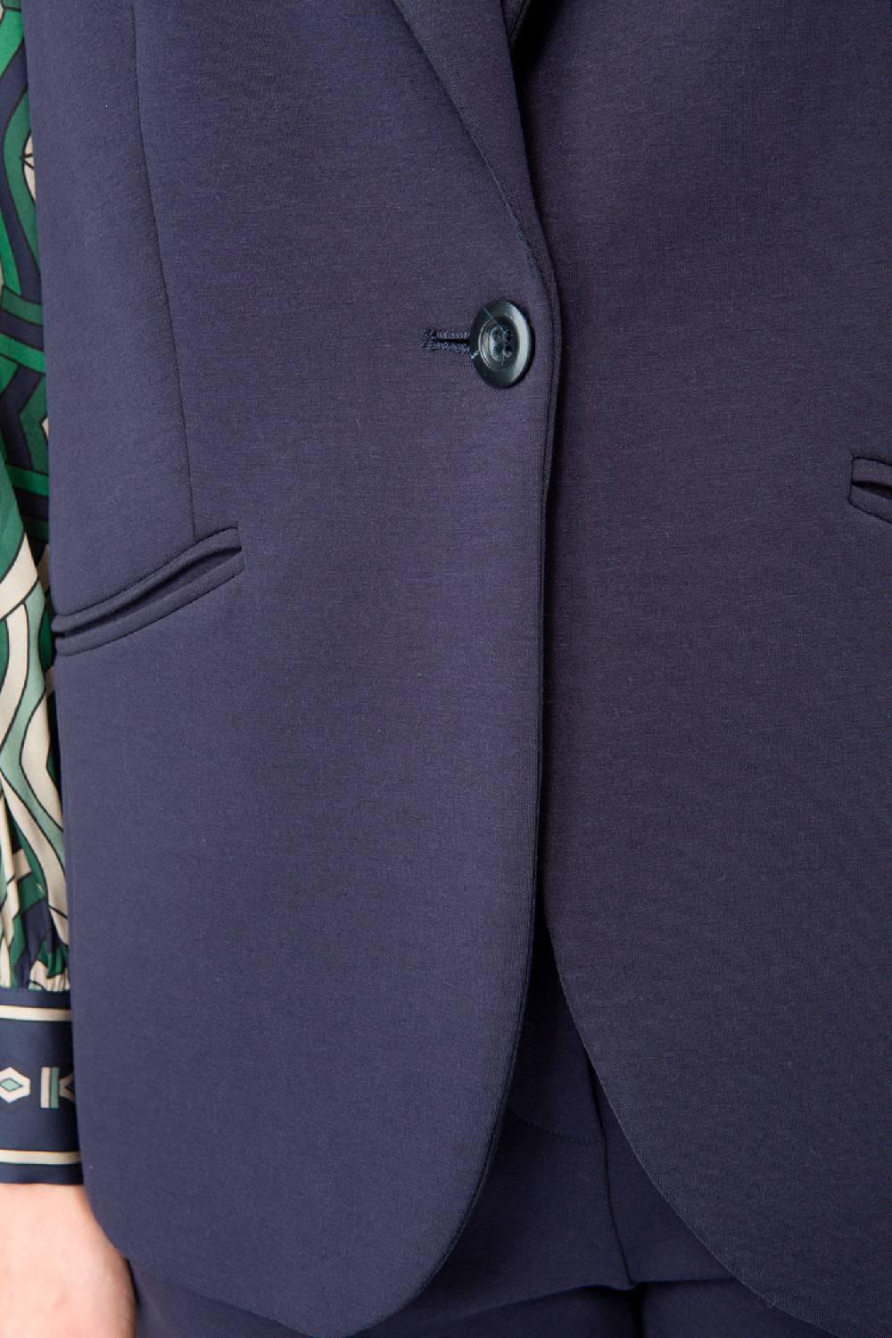 IVI GmbH SOLID JERSEY Weste mit Reverskragen navy Auslauf