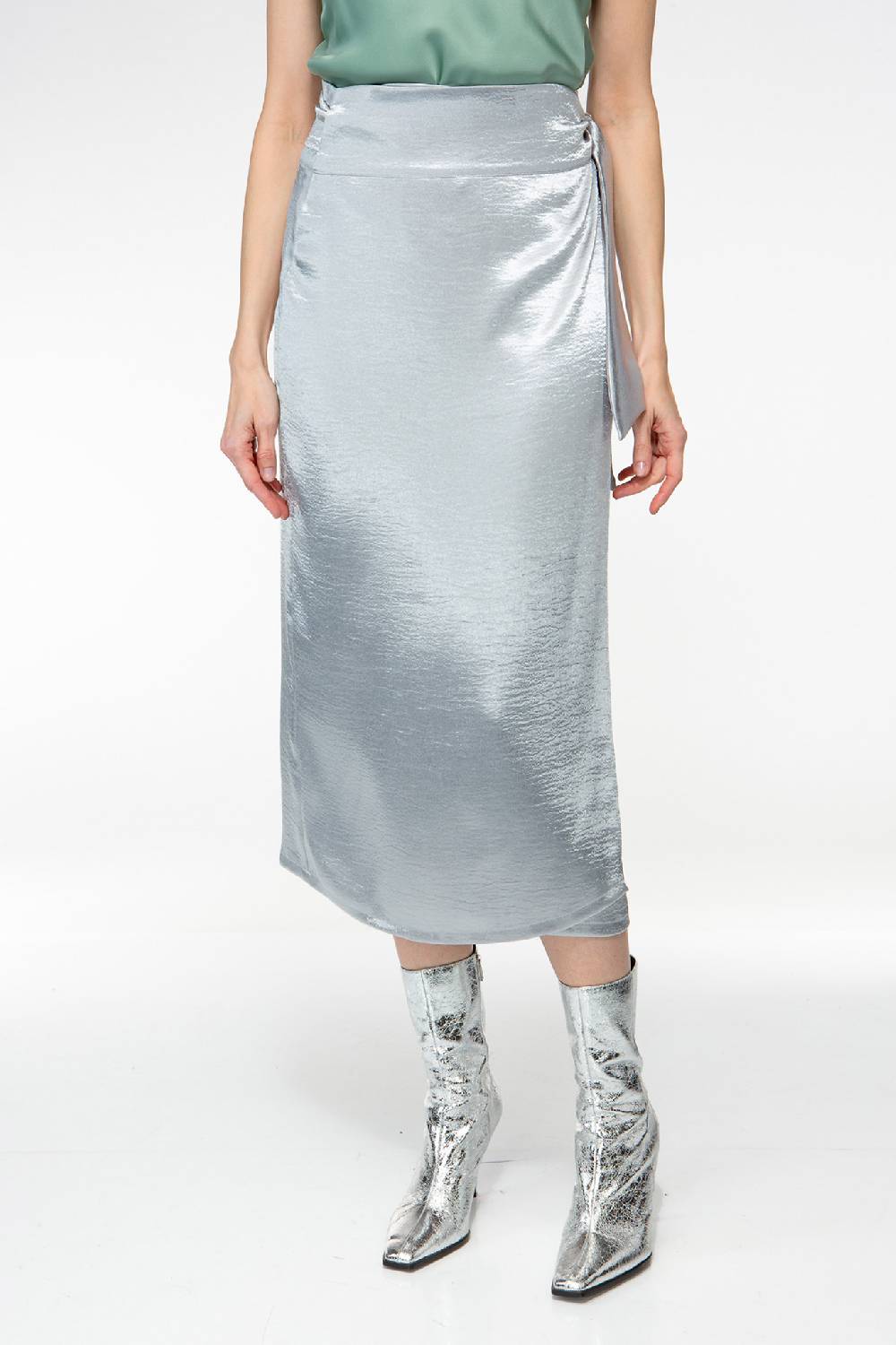 IVI GmbH METALLIC Wickelrock silber im Angebot
