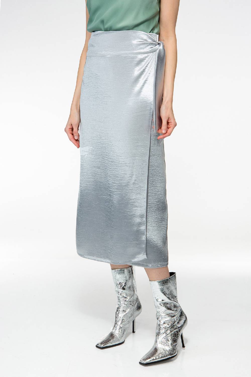 IVI GmbH METALLIC Wickelrock silber im Angebot