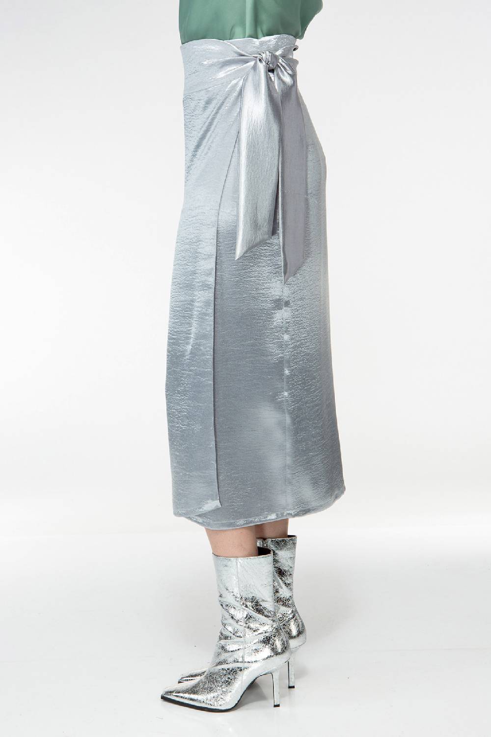 IVI GmbH METALLIC Wickelrock silber im Angebot