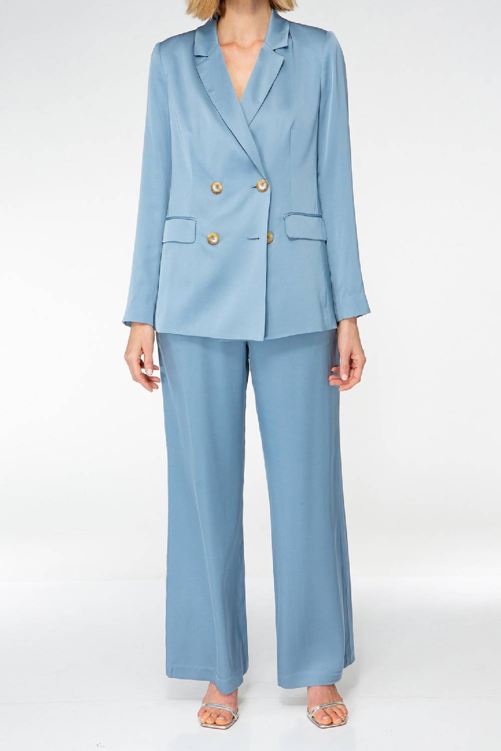 IVI GmbH SOLID SILK Seidenblazer hellblau Online