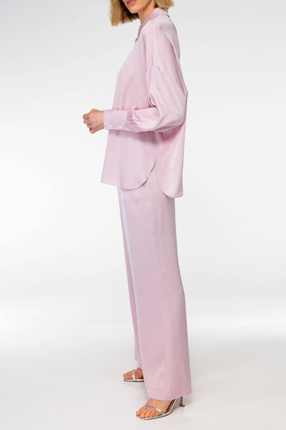 IVI GmbH SOLID SILK Tunika im Hemdblusen-Look bright rose Outlet
