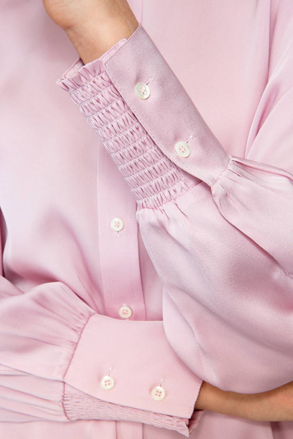 IVI GmbH SOLID SILK Tunika im Hemdblusen-Look bright rose Outlet