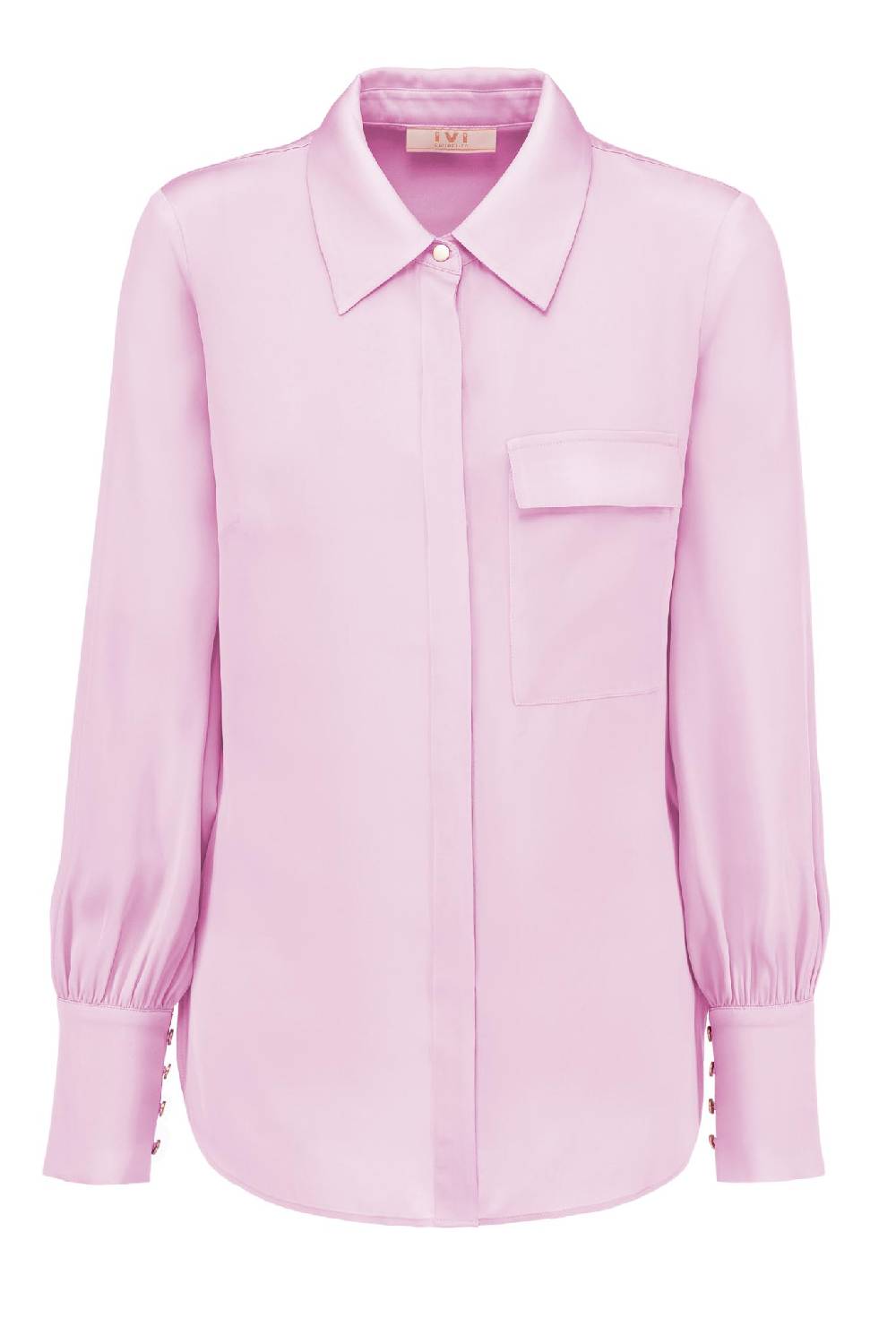 IVI GmbH SOLID SILK Hemdbluse bright rose