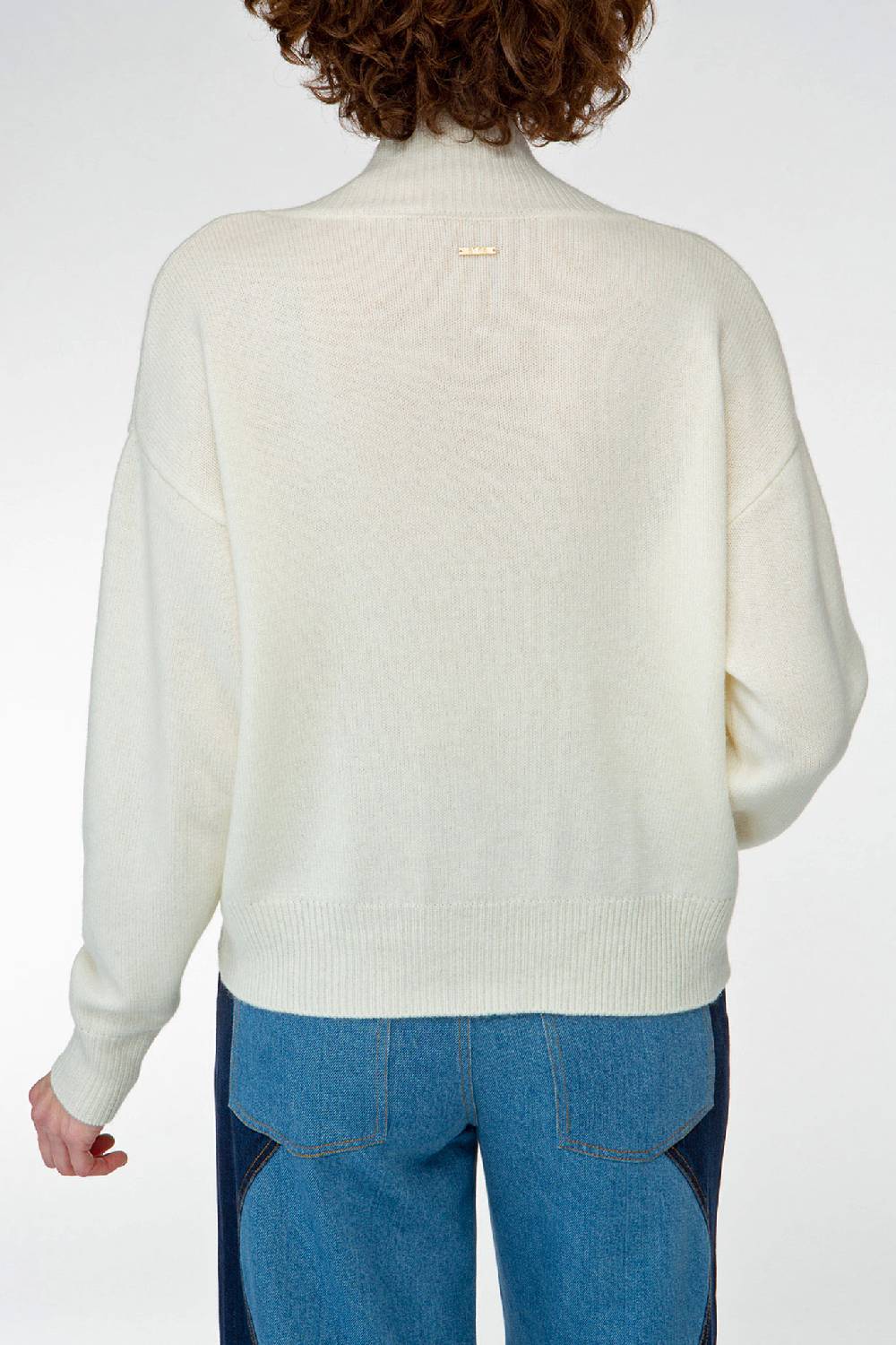IVI GmbH SOLID KNIT Cardigan mit aufgesetzten Taschen weiß Schlussverkauf