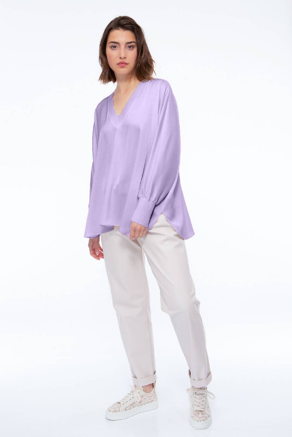 IVI GmbH SOLID SILK Tunika lila Günstiger Verkauf