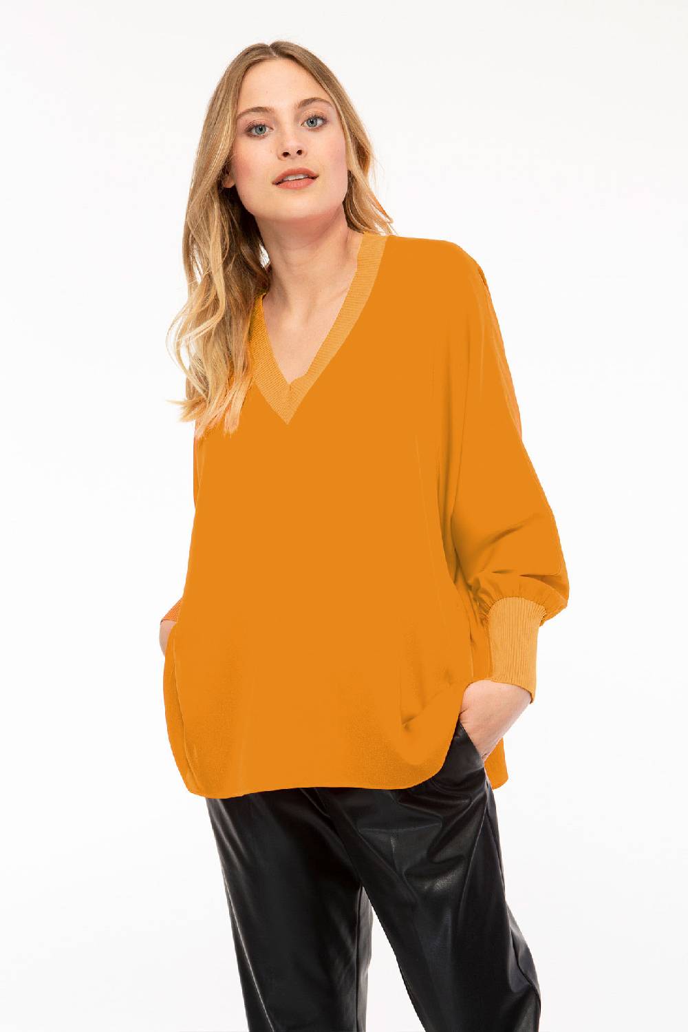 IVI GmbH SOLID SILK Tunika safran Meist gekauft