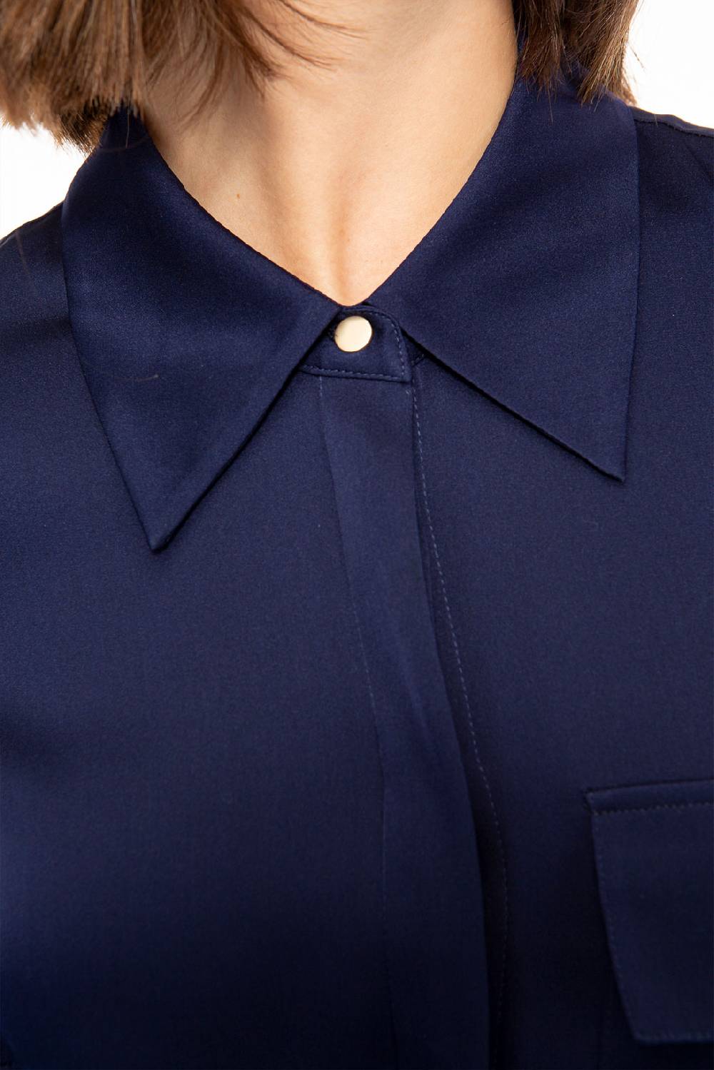 IVI GmbH SOLID SILK Hemdbluse navy Verkauf